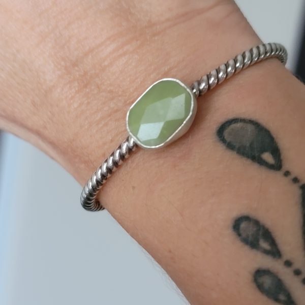 olive jade stacking cuff