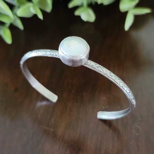 coin pearl stacking cuff